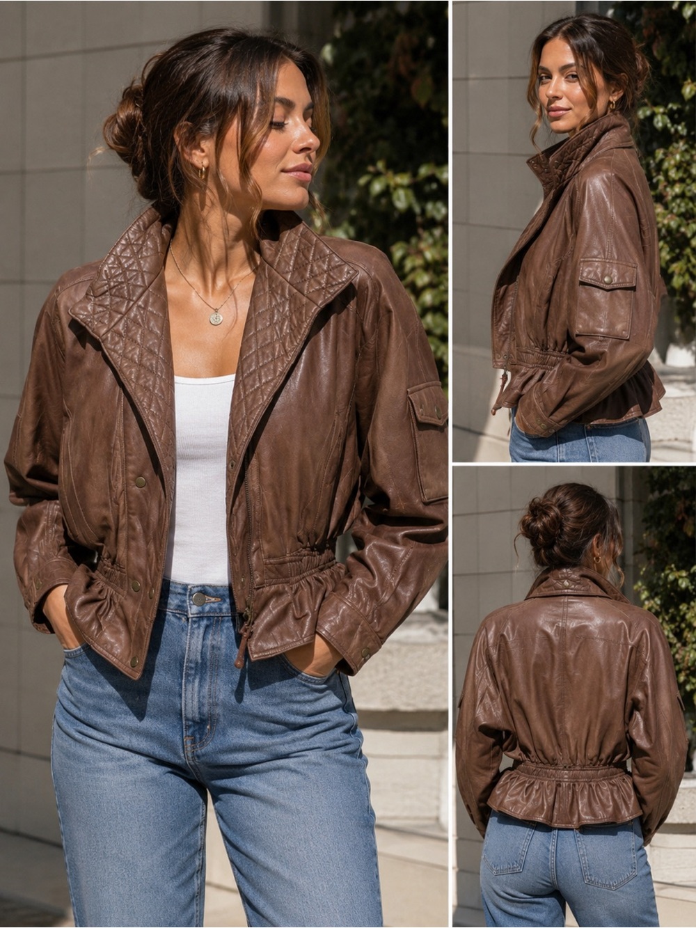 Vintage adventure bound leather jacket